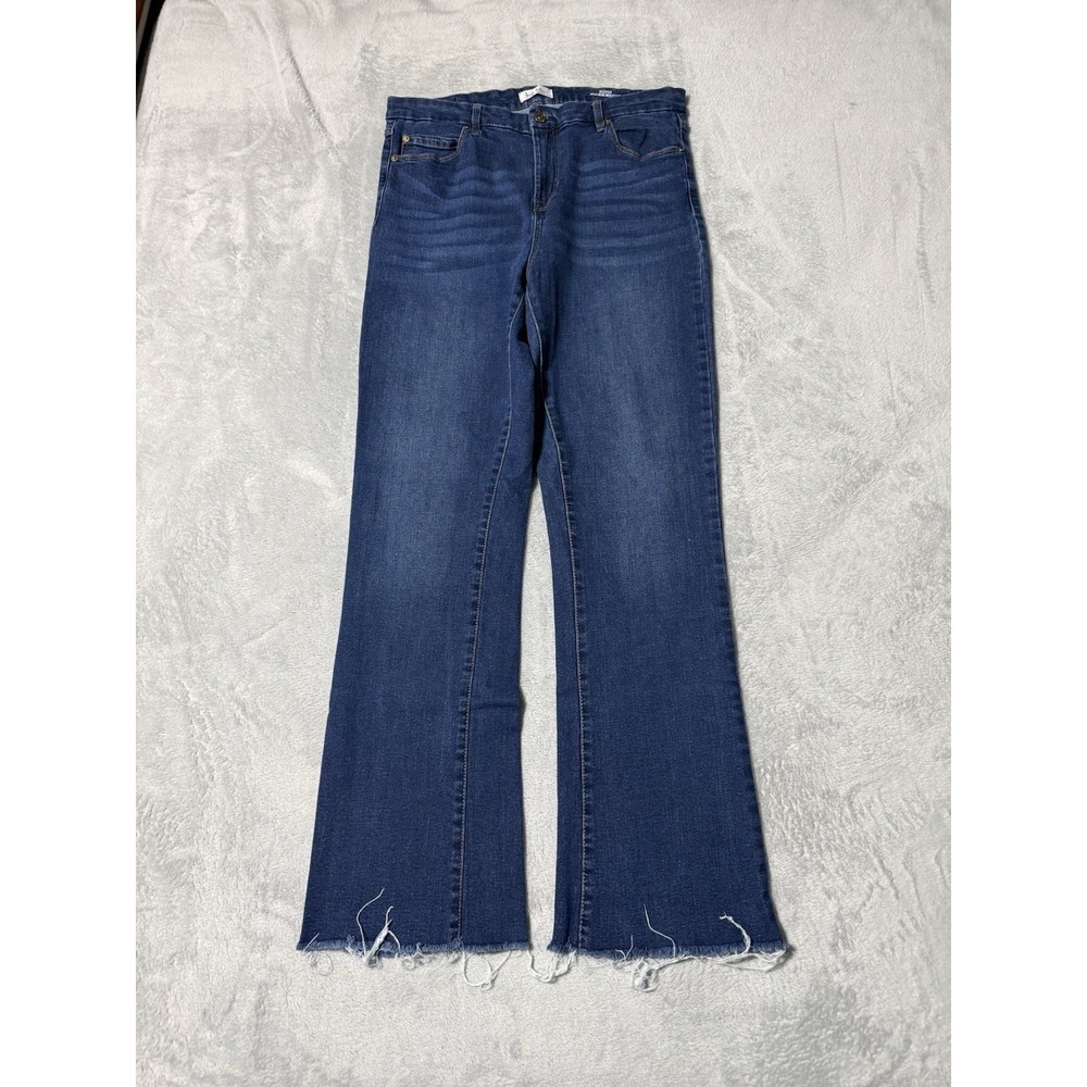 Nicole Miller Jeans Womens 12 Soho High Rise Bootcut Blue Denim 32x29.5